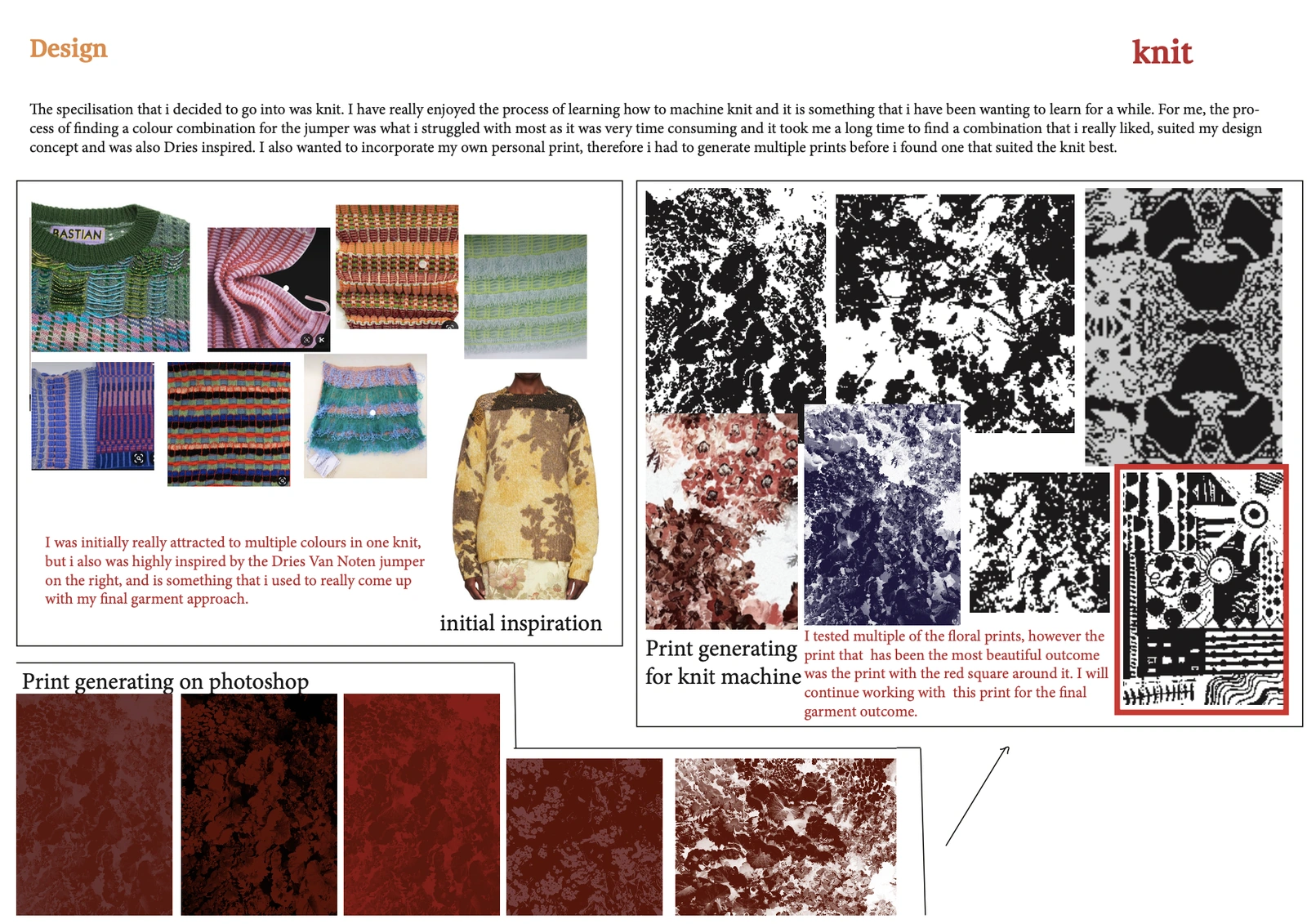 Print and knit development process page 2