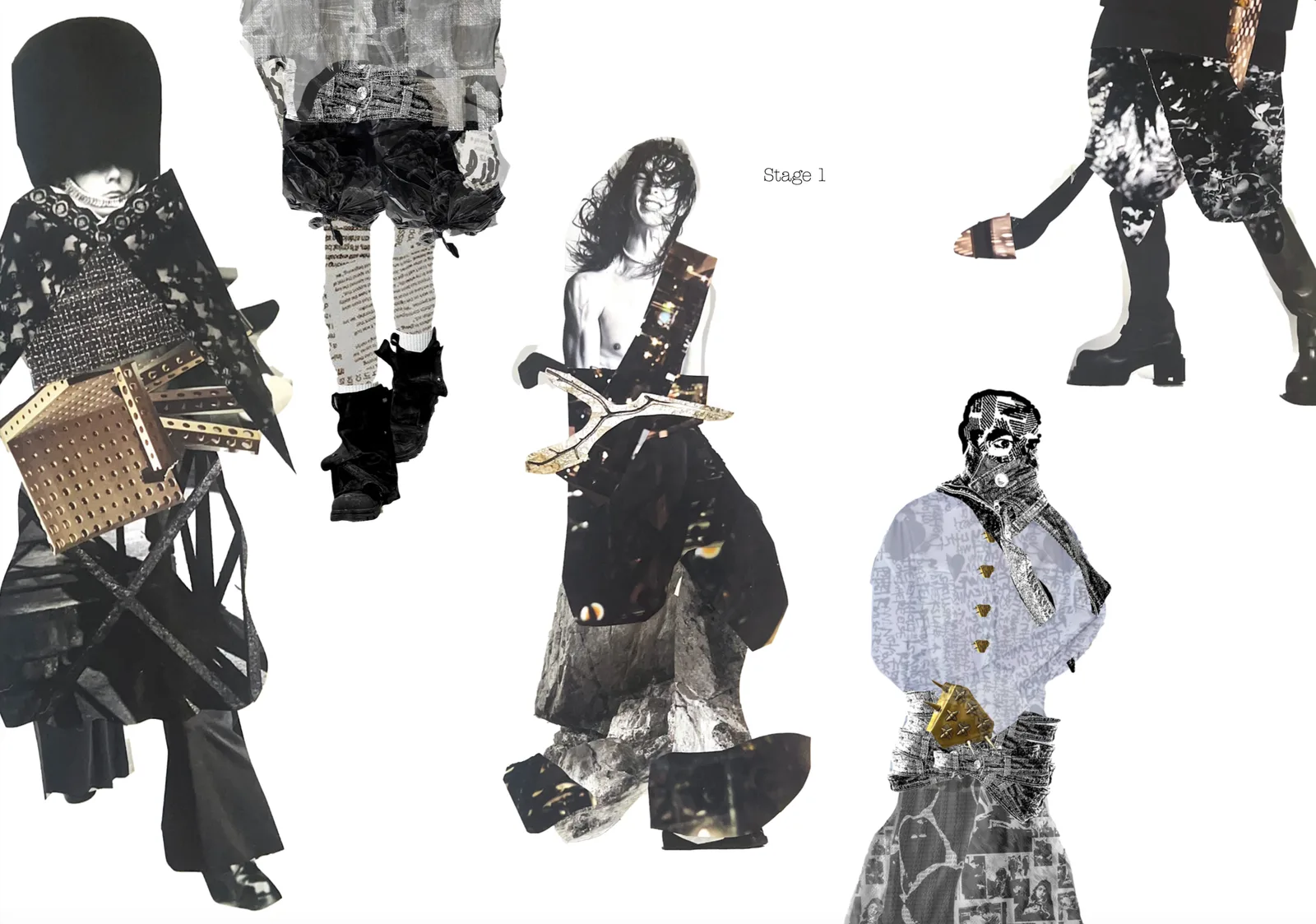 Collage development, stage 1